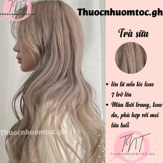 thuốc nhuộm tóc màu trà sữa + tặng oxy trợ dưỡng - mikeche.hair