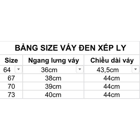 Chân váy golf xếp ly màu đen