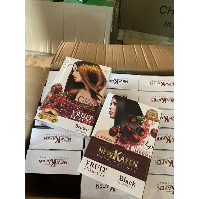 Thuốc nhuộm đen new kafen chery 500ml x2