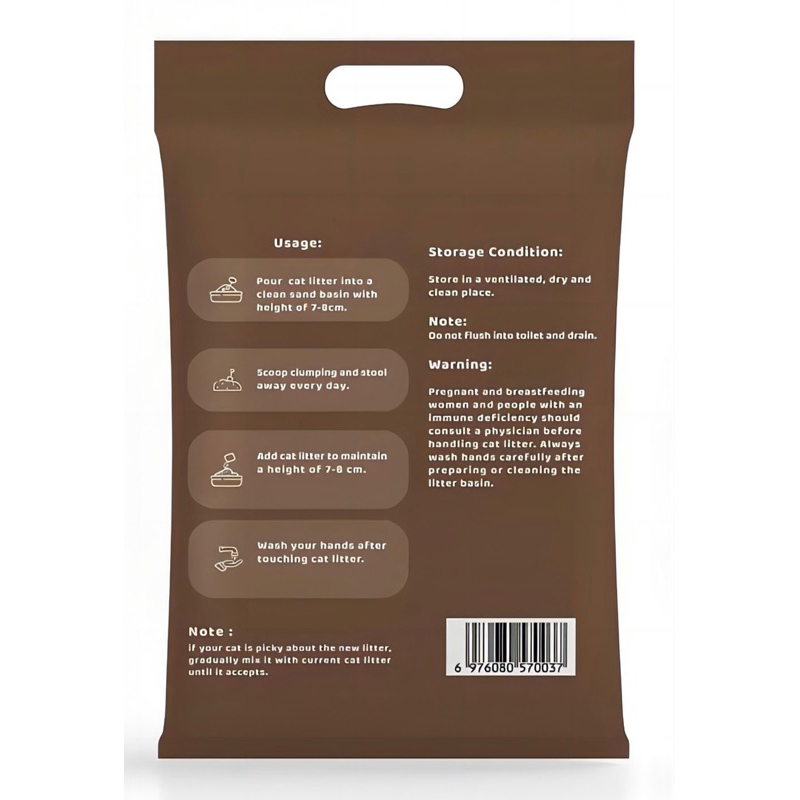 Cát mèo nhập khẩu túi 4KG giá rẻ chất lượng FREESHIP