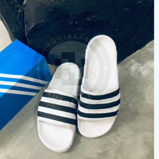 Dép adidas adilette sliders sọc trắng đen/đen trắng