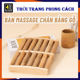 Bàn lăn massage chân tay bằng gỗ tự nhiên 4/5/6/7/8 hàng bấm huyệt thư giãn hiệu quả - dụng cụ massage / bàn lăn chân gỗ