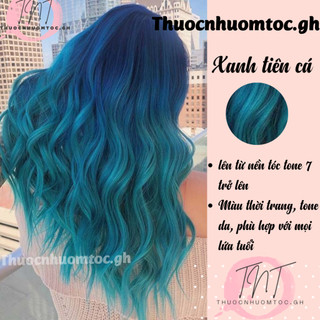 thuốc nhuộm tóc xanh tiên cá + tặng oxy trợ - mikeche.hair