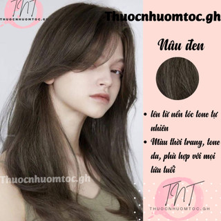 thuốc nhuộm tóc nâu đen +tặng kèm trợ dưỡng - mikeche.hair