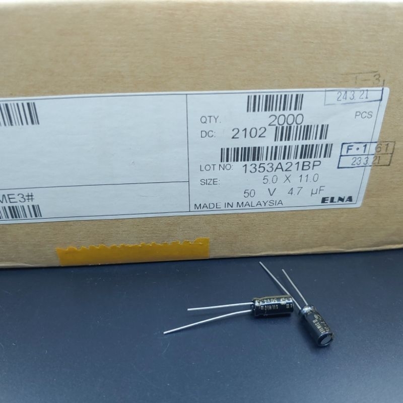 Tụ Elna Silmic II 4.7uF 50V