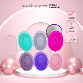 Chậu Silicon rửa cọ trang điểm/ vệ sinh cọ trang điểm