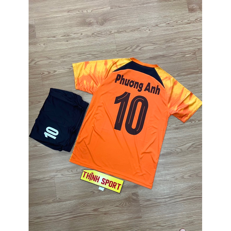 Bộ quần áo đá banh HÀ LAN, Bộ quần áo bóng đá in tên và số theo yêu cầu