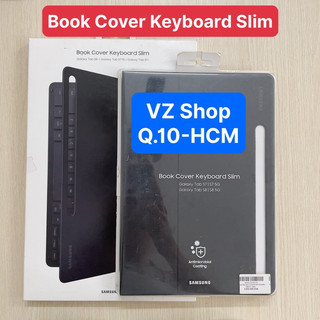 Chính hãng-không chuột-bao da bàn phím book cover keyboard slim cho galaxy tab s7/s8/s7+/s8+/s7 fe