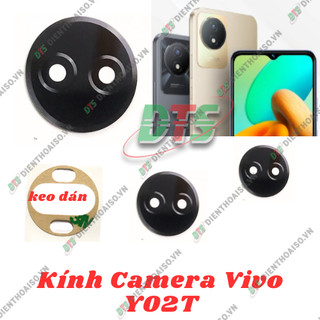 Mặt kính camera vivo y02t sẵn keo dán