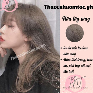 thuốc nhuộm tóc màu nâu tây sáng