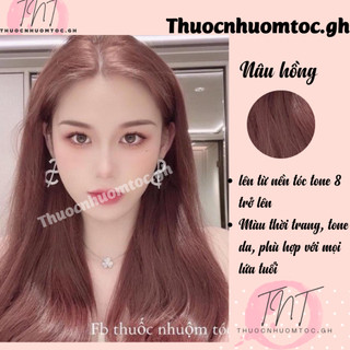 thuốc nhuộm tóc màu nâu hồng