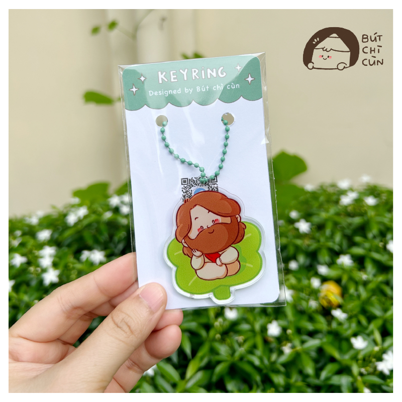 Móc khoá CHÚA GIÊSU CHIBI - BÚT CHÌ CÙN - quà tặng Công giáo - thiết kế độc quyền