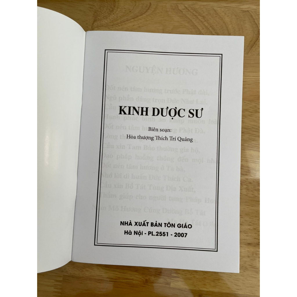 Sách - Kinh Dược Sư