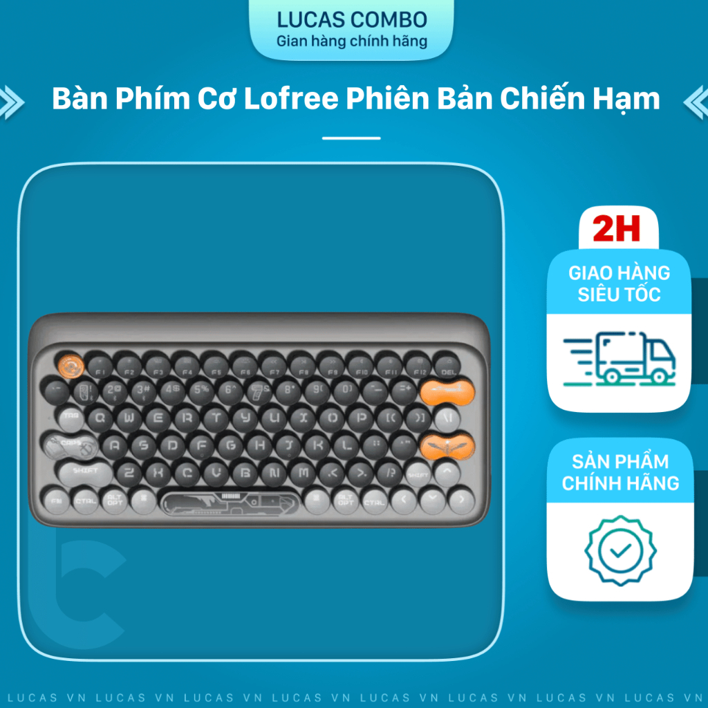 Bàn Phím Cơ Không Dây Bluetooth Lofree Phiên Bản Chiến Hạm (Limited) - Hàng Chính Hãng