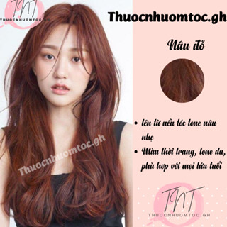 thuốc nhuộm tóc nâu đỏ + tặng kèm trợ dưỡng - mikeche.hair