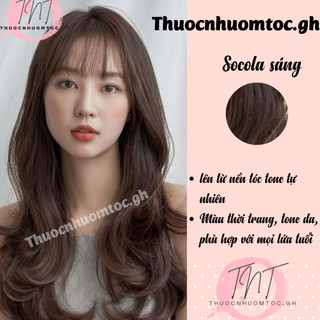 thuốc nhuộm tóc socola sáng + tặng kèm oxy trợ dưỡng - mikeche.hair