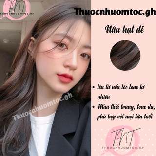 thuốc nhuộm tóc nâu hạt dẻ + tặng oxy trợ dưỡng - mikeche.hair