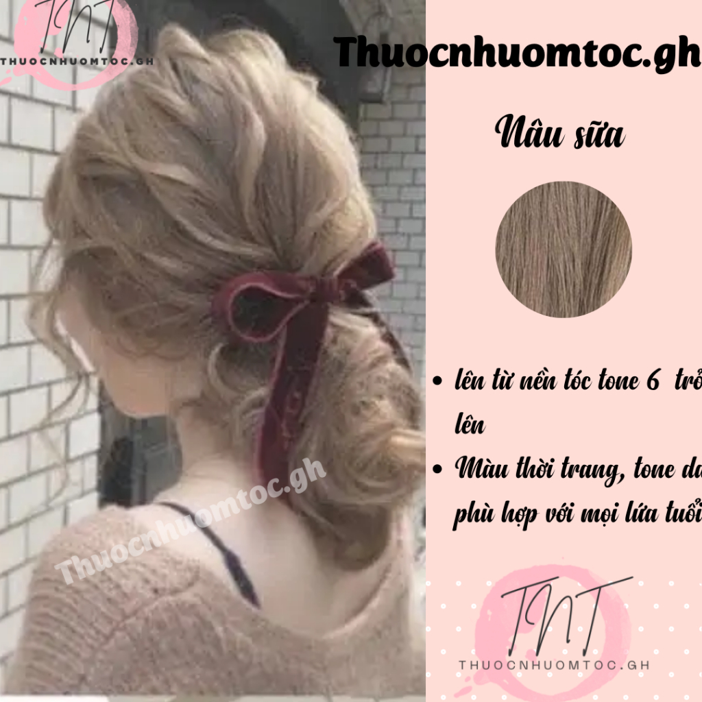 thuốc nhuộm tóc màu nâu sữa