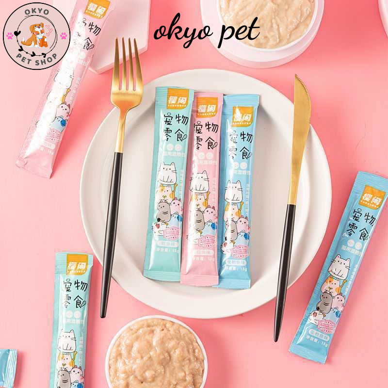 Súp thưởng cho mèo Shizuka | Pet Snacks | Ciaowang 15 gram | Đồ ăn cho mèo