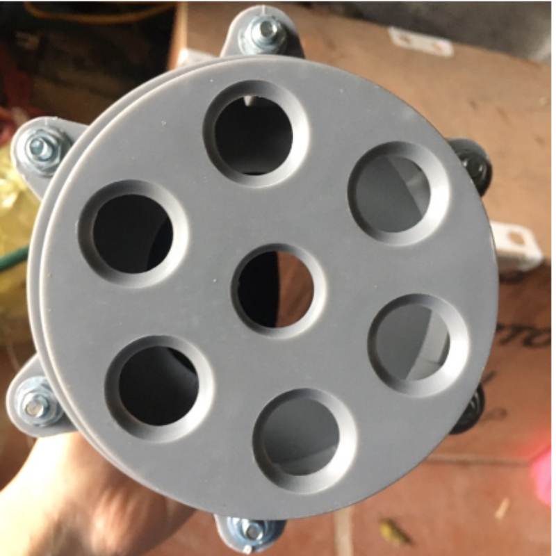 Trõ bơm xám  , Lupe phi 60, 75, 90, 110 Đại Ánh Sáng