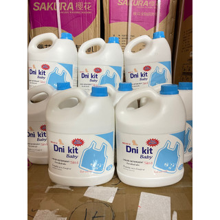 Nước giặt đa năng 5 trong 1, giặt quần áo em bé, đồ cá nhân, Nước giặt xả đa năng Dnii 3000ml