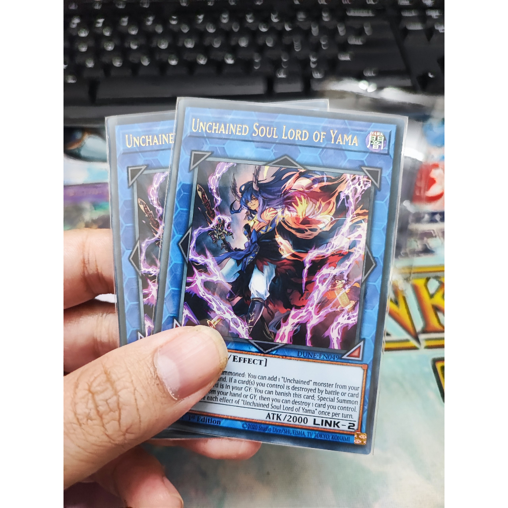 1 lá thẻ bài Unchained Soul Lord of Yama - DUNE-EN049 - Ultra Rare 1st Edition