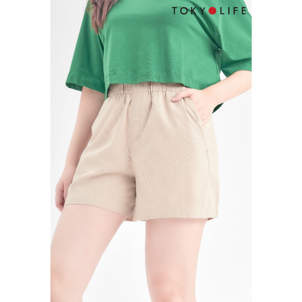 Quần Shorts NỮ linen TOKYOLIFE I9SHP004K