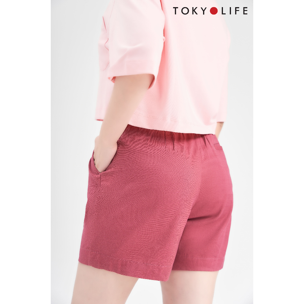 Quần Shorts NỮ linen TOKYOLIFE I9SHP004K