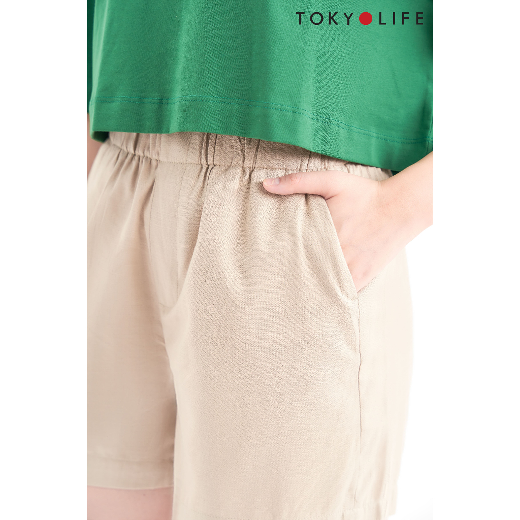 Quần Shorts NỮ linen TOKYOLIFE I9SHP004K