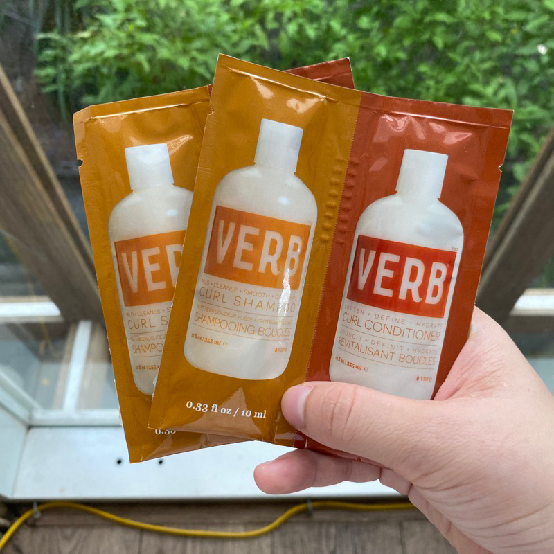 Verb cặp gội xả cho tóc uốn & xoăn