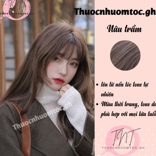 thuốc nhuộm tóc nâu trầm + tặng kèm trợ dưỡng - mikeche.hair