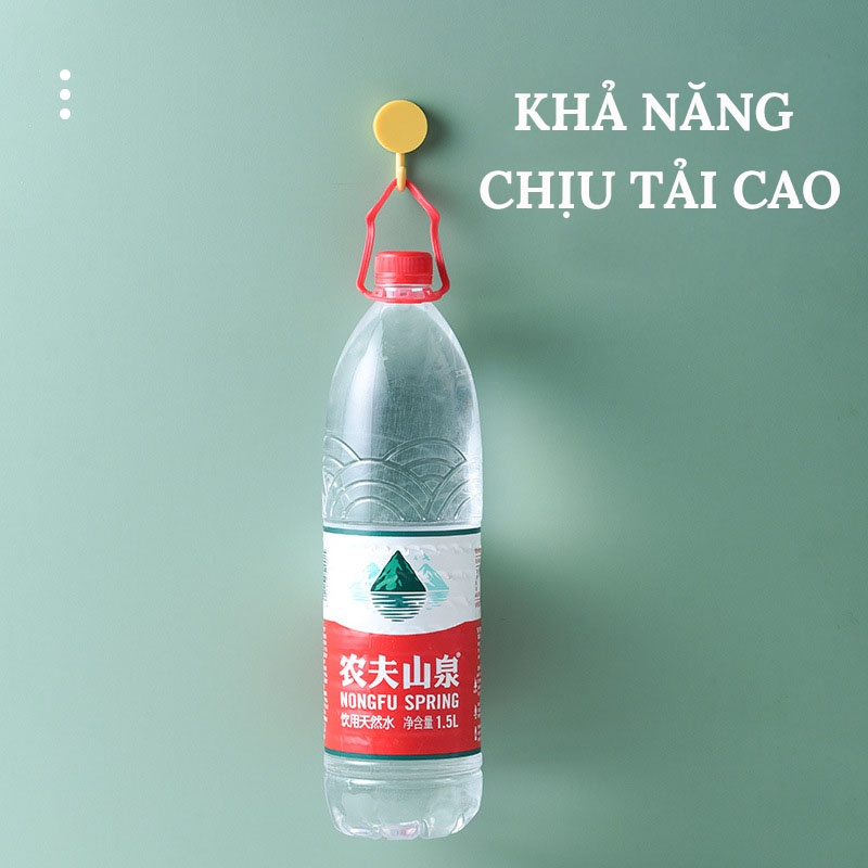 Móc Nhựa Treo Quần Áo Gắn Tường, Móc Nhựa Tròn Đa Năng Treo Đồ Gia Đình Siêu Dính BI HOUSE