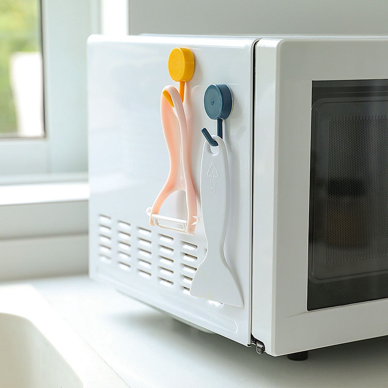 Móc Nhựa Treo Quần Áo Gắn Tường, Móc Nhựa Tròn Đa Năng Treo Đồ Gia Đình Siêu Dính BI HOUSE