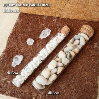 🌼Set 3 LỌ THỦY TINH NÚT BẦN ĐÁY BẰNG🌼
