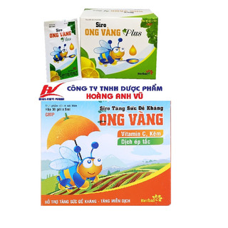 SIRO HO ONG VÀNG PLUS & SIRO TĂNG SỨC ĐỀ KHÁNG ONG VÀNG