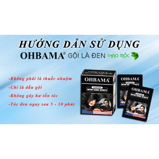 (MẪU MỚI) GỘI LÀ ĐEN THẢO DƯỢC OHBAMA
