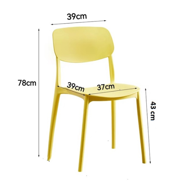 Ghế Nhựa Đúc Nguyên Khối ghế Tựa Lưng Ngồi Quán Cafe, Nhà Hàng | BigBuy360 - bigbuy360.vn