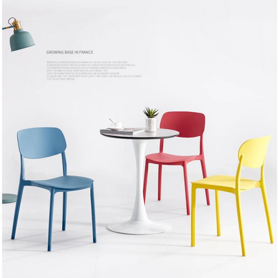 Ghế Nhựa Đúc Nguyên Khối ghế Tựa Lưng Ngồi Quán Cafe, Nhà Hàng | BigBuy360 - bigbuy360.vn