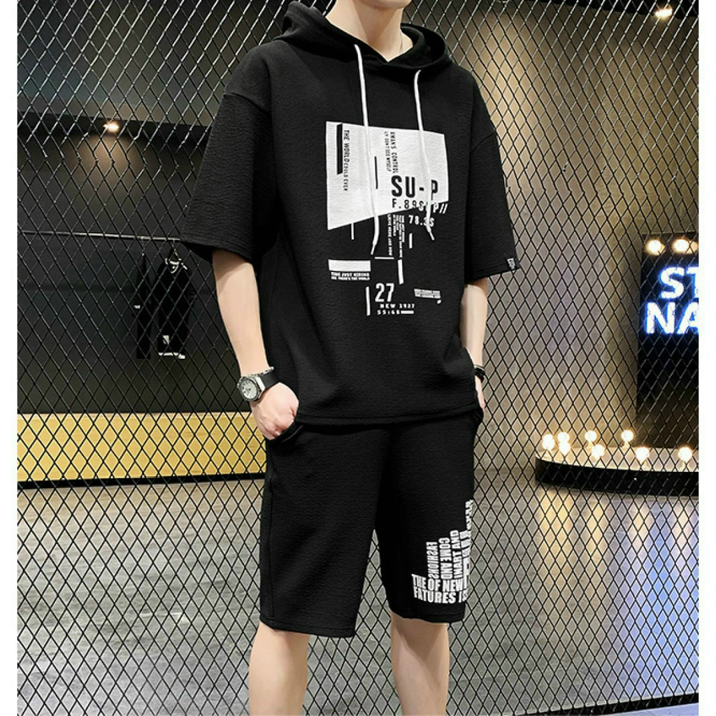 Set đồ nam nữ PIKACHU gồm áo thun lưới mè tay lửng in hình pikachu và quần short form rộng lưng chun co giãn Tâm Shop