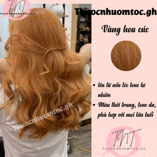 thuốc nhuộm tóc vàng hoa cúc + tặng oxy trợ dưỡng - mikeche.hair
