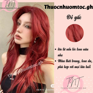 thuốc nhuộm tóc màu đỏ gấc + tặng oxy trợ dưỡng - mikeche.hair