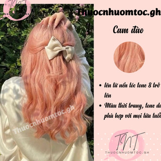 thuốc nhuộm tóc cam đào + tặng oxy trợ dưỡng - mikeche.hair