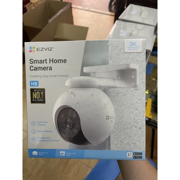 Camera wifi ngoài trời Ezviz H8 Pro 5MP 3MP 3K siêu nét chính hãng, đàm thoại 2 chiều