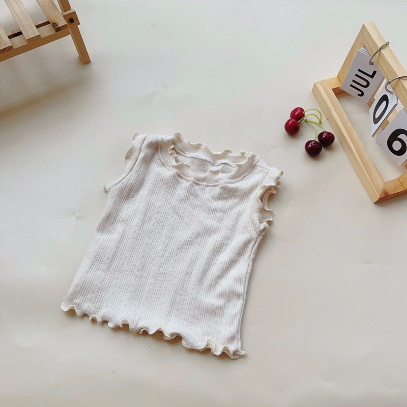 Sét áo bèo kèm quần nhún phồng tiểu thư bé gái