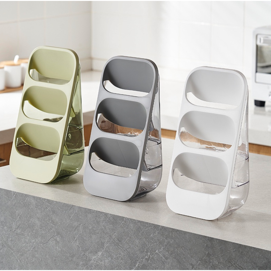 Giá Nghiêng Đựng Đũa Thìa 16.2x13.5x33.5cm Có Lỗ Thoát Nước Đa Năng Tiện Dụng