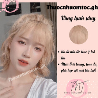 thuốc nhuộm tóc vàng lạnh sáng + tặng oxy trợ dưỡng - mikeche.hair