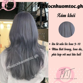 thuốc nhuộm tóc xám khói + tặng oxy trợ dưỡng - mikeche.hair