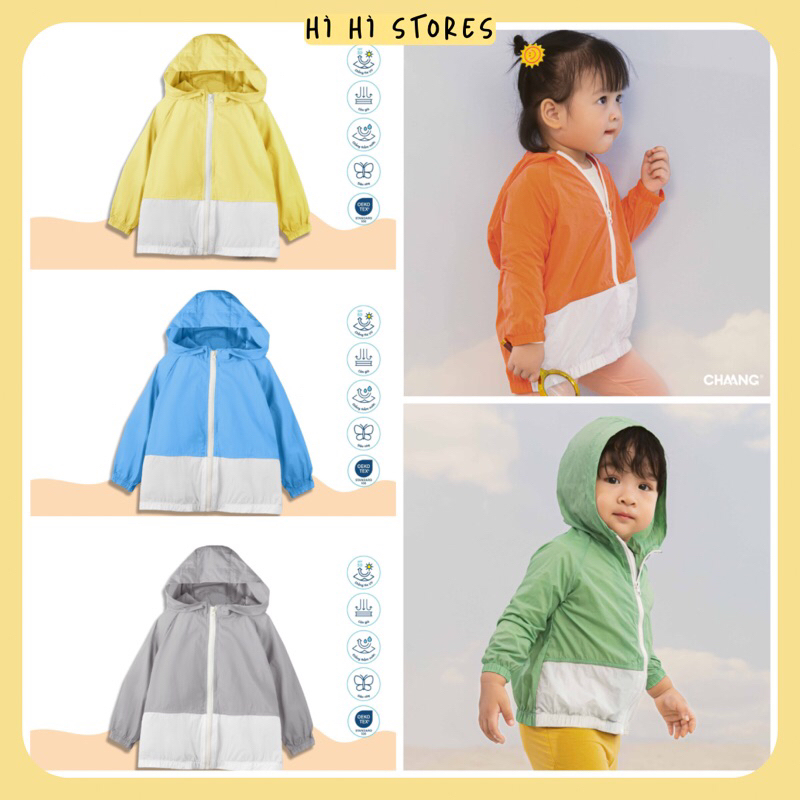 Chaang áo khoác gió Heli có mũ cho bé AW23