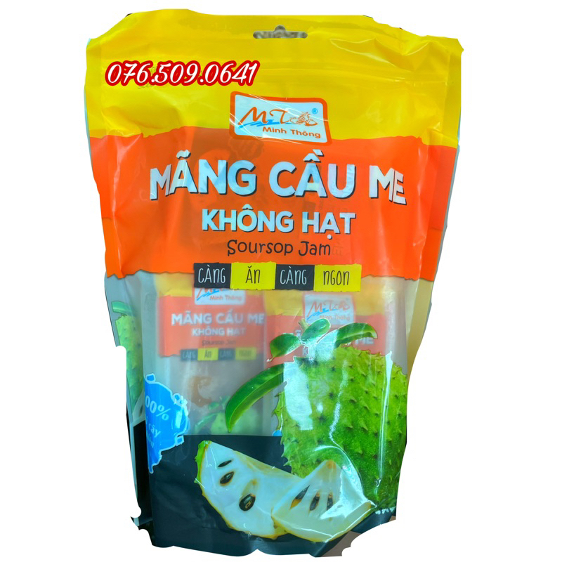 Mãng cầu sấy muối ớt Minh Thông gói 500gram