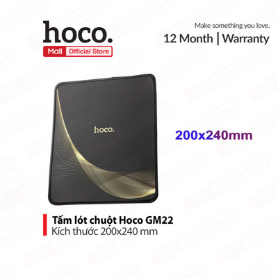 Tấm lót chuột Hoco GM22 , chất liệu cao su vải , kích thước 200x240 mm